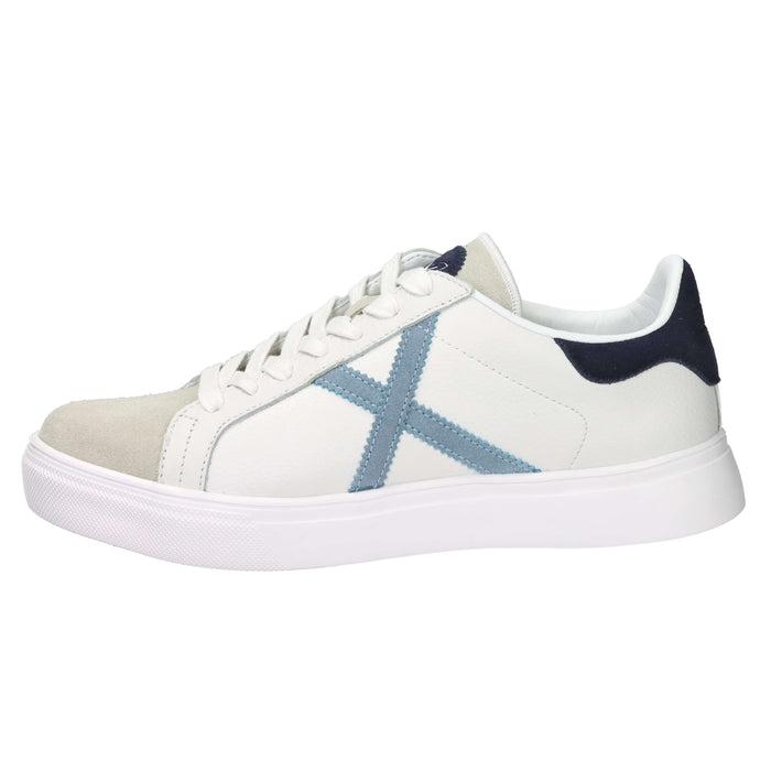 Munich Homme Baskets 8080117 Blanc/Céleste