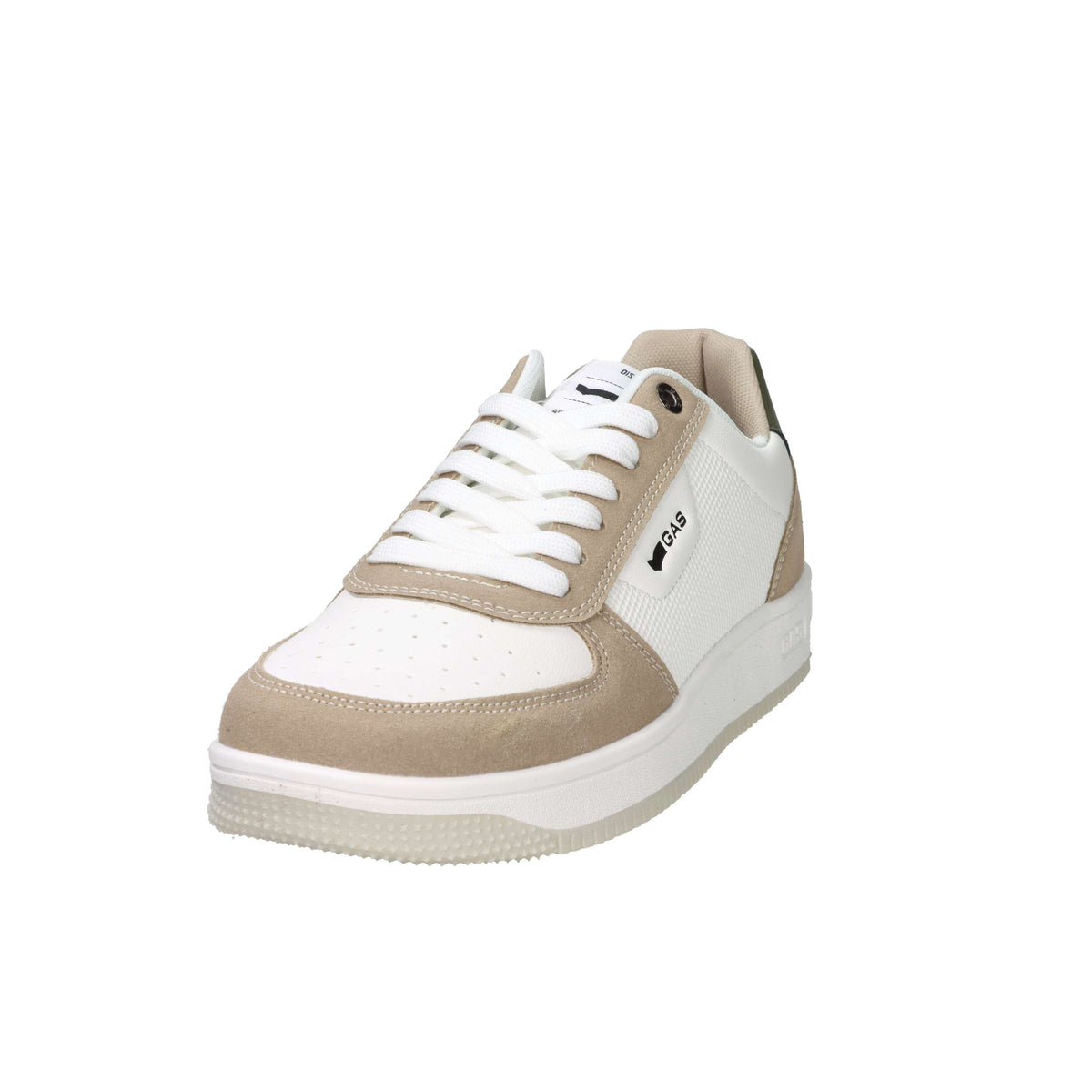 Gas Homme Baskets GAM614211 Blanc/Beige