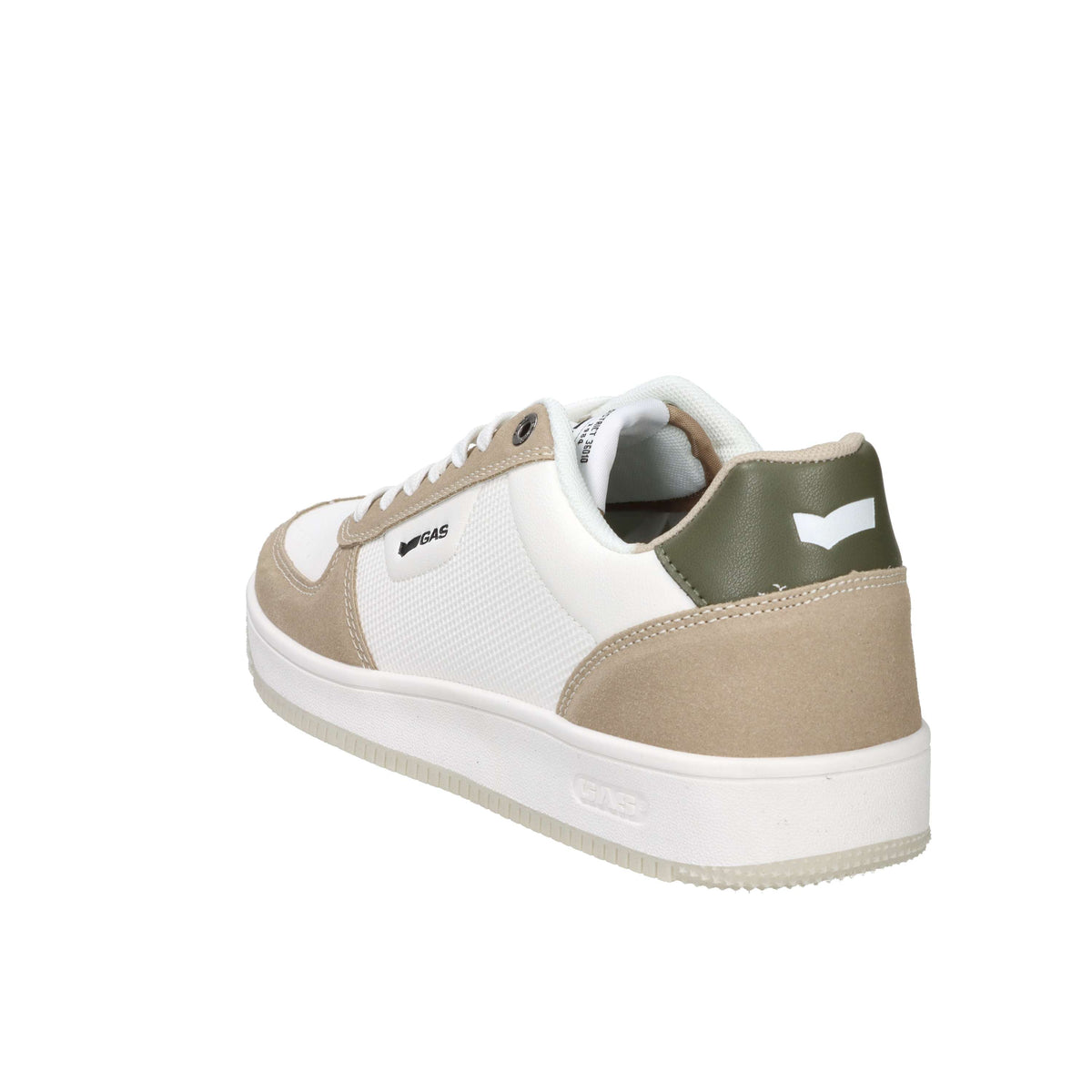 Gas Homme Baskets GAM614211 Blanc/Beige