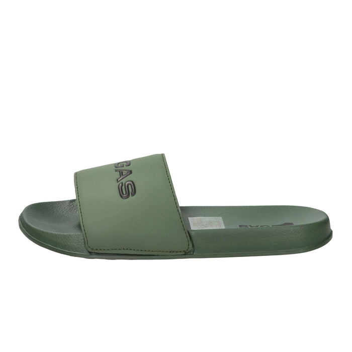Gas Uomo Ciabatta GAM619300 Verde militare