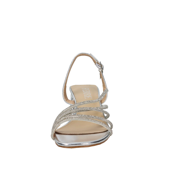 Ferre' Femme Sandale à talon F-821 Argent