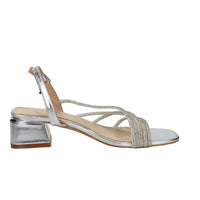 Ferre' Donna Sandalo con tacco F-821 Argento