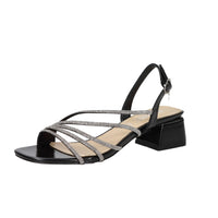 Ferre' Donna Sandalo con tacco F-821 Nero