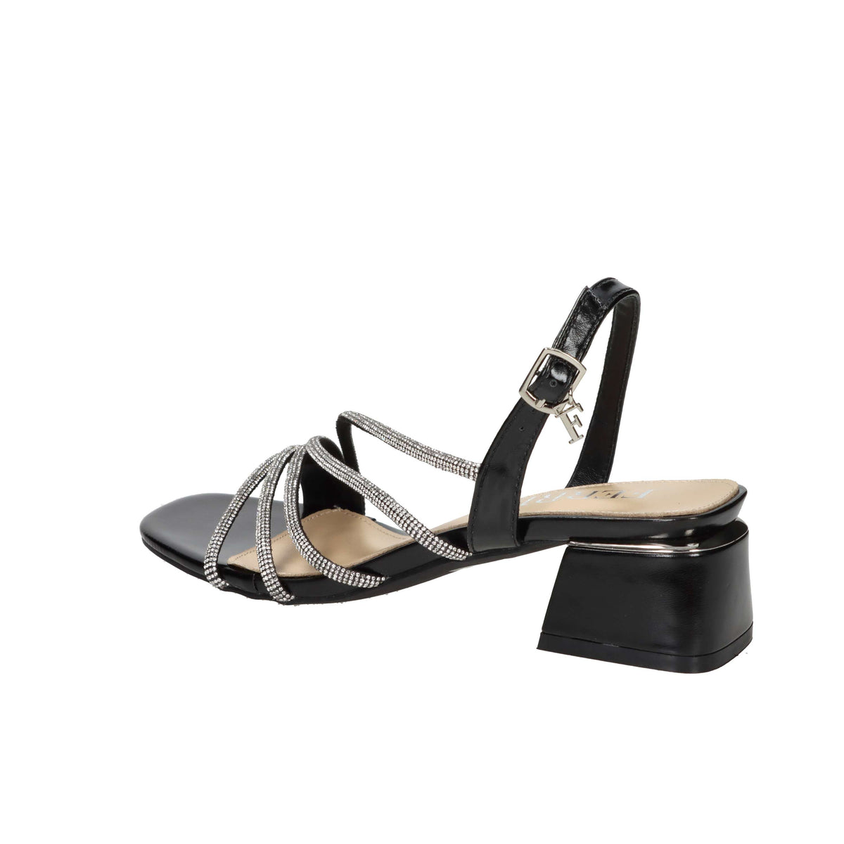 Ferre' Donna Sandalo con tacco F-821 Nero