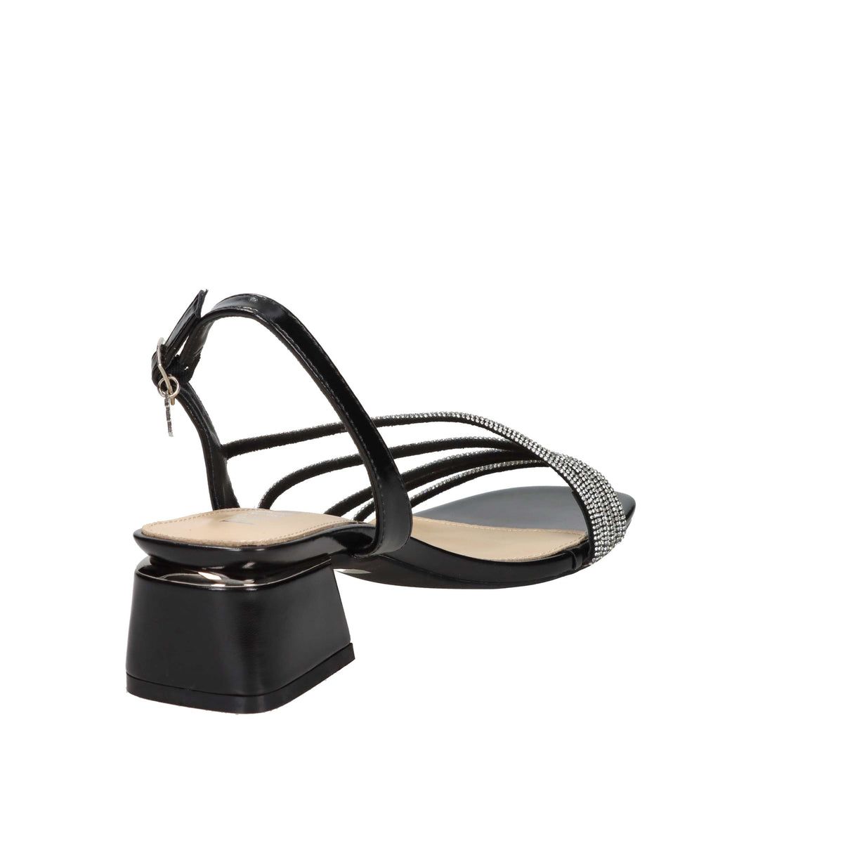 Ferre' Donna Sandalo con tacco F-821 Nero