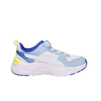 Puma Enfants et garçons Baskets 405020 Blanc/Ciel
