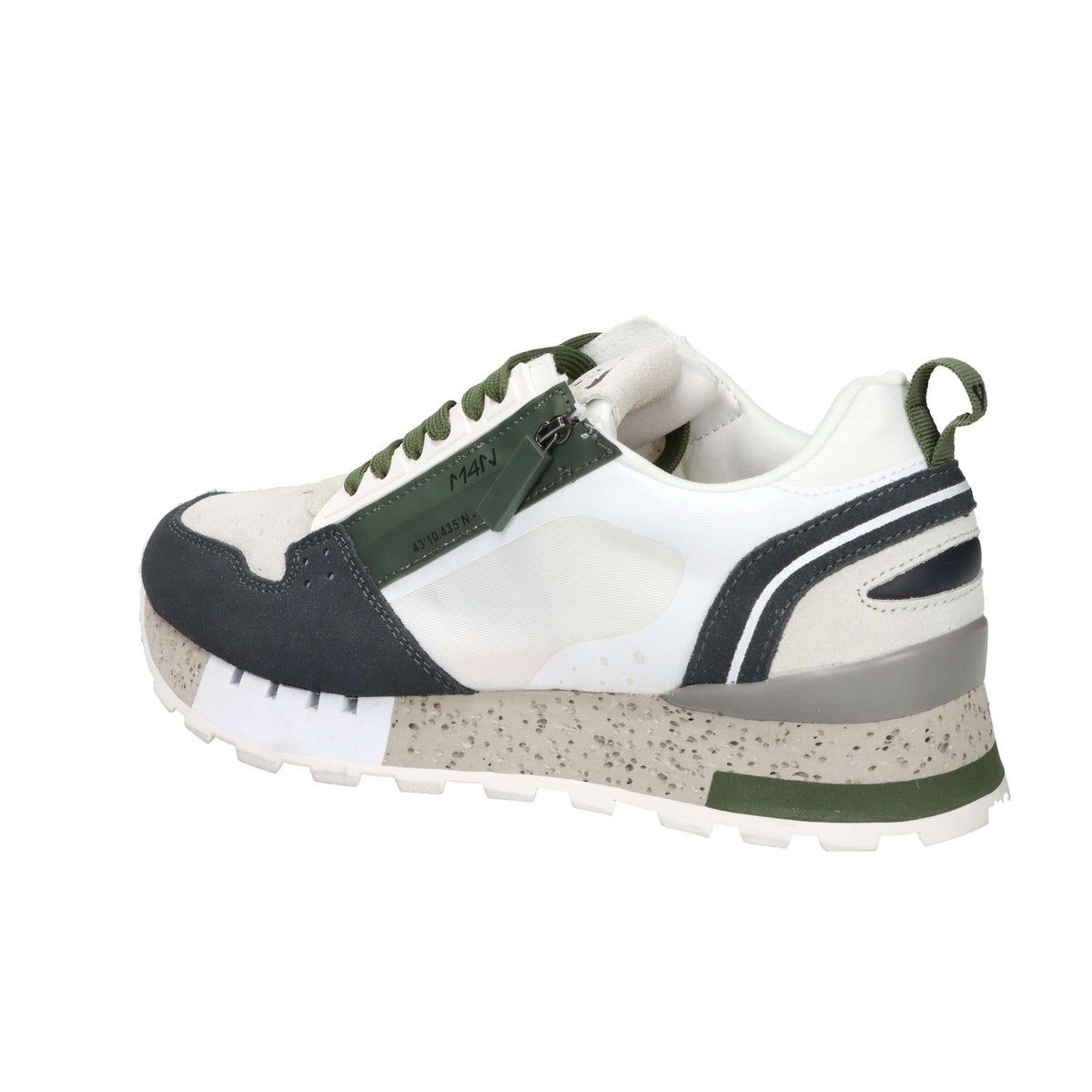 M4N Homme Baskets 9Q6042MN Crème/Vert