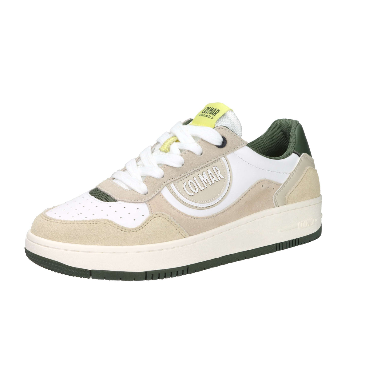 Colmar Homme Sneakers AUSTIN LAND Blanc/Vert foncé