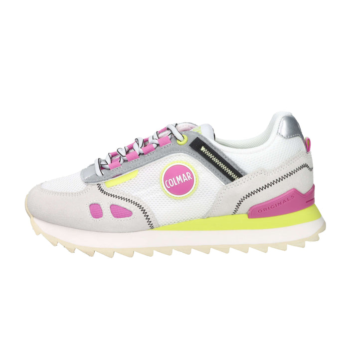 Colmar Femme Sneakers TRAVIS SPORT CRIS Blanc/Fuchsia