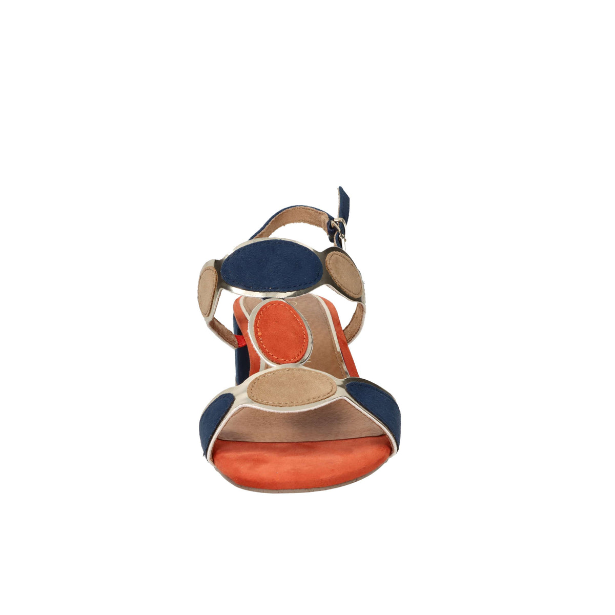 Marco Tozzi Mujer Sandalia con tacón 2-28230-42 Azul/beige