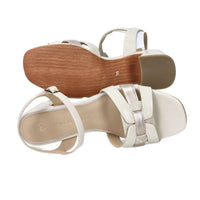 Marco Tozzi Mujer Sandalia con tacón 2-28337-44 Beige