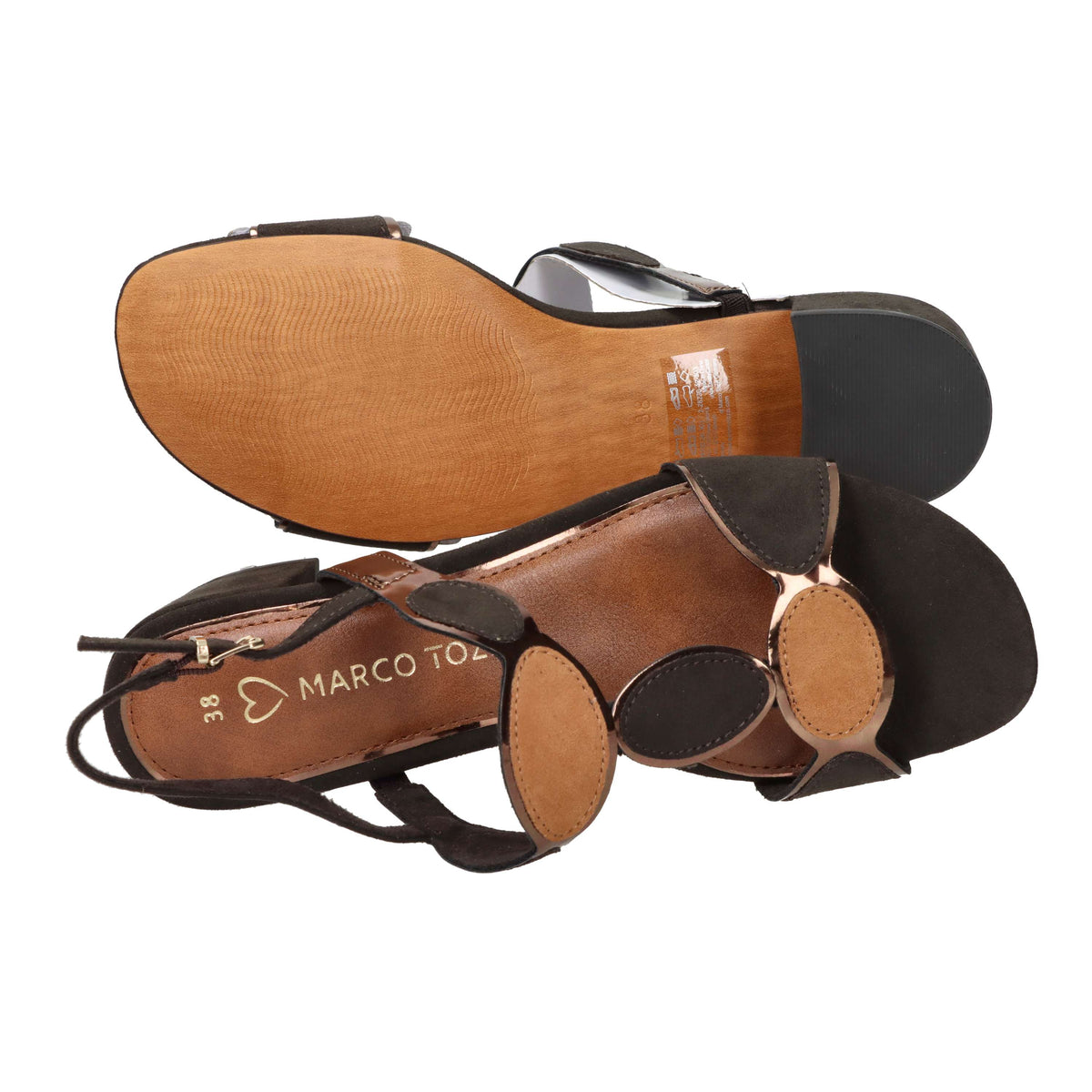 Marco Tozzi Donna Sandalo con tacco 2-28230-42 Marrone