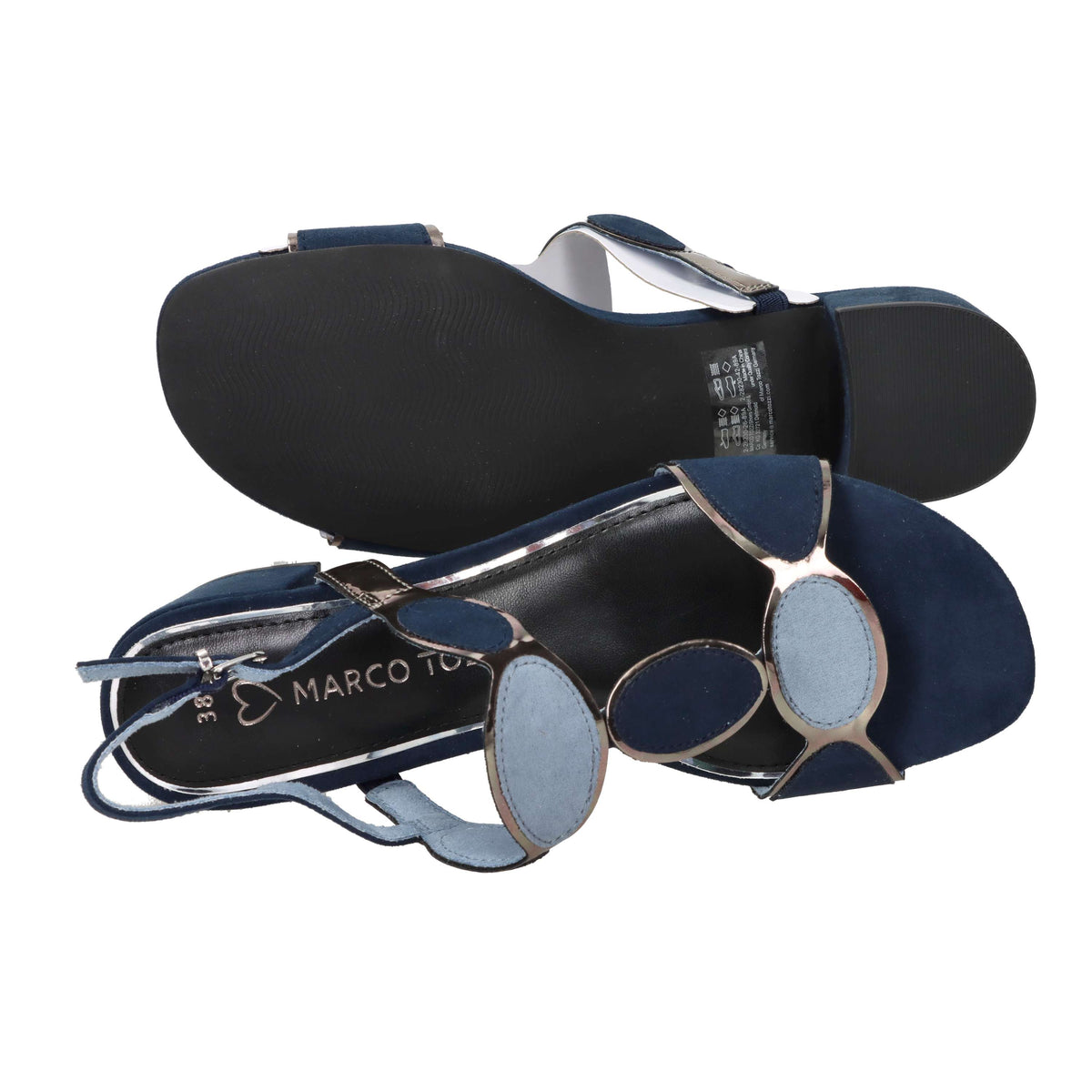 Marco Tozzi Donna Sandalo con tacco 2-28230-42 Blu