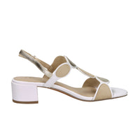 Marco Tozzi Mujer Sandalia con tacón 2-28231-44 Blanco/Beige