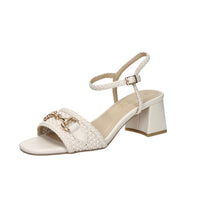 Marco Tozzi Damen Sandale mit Absatz 2-88302-46 Beige