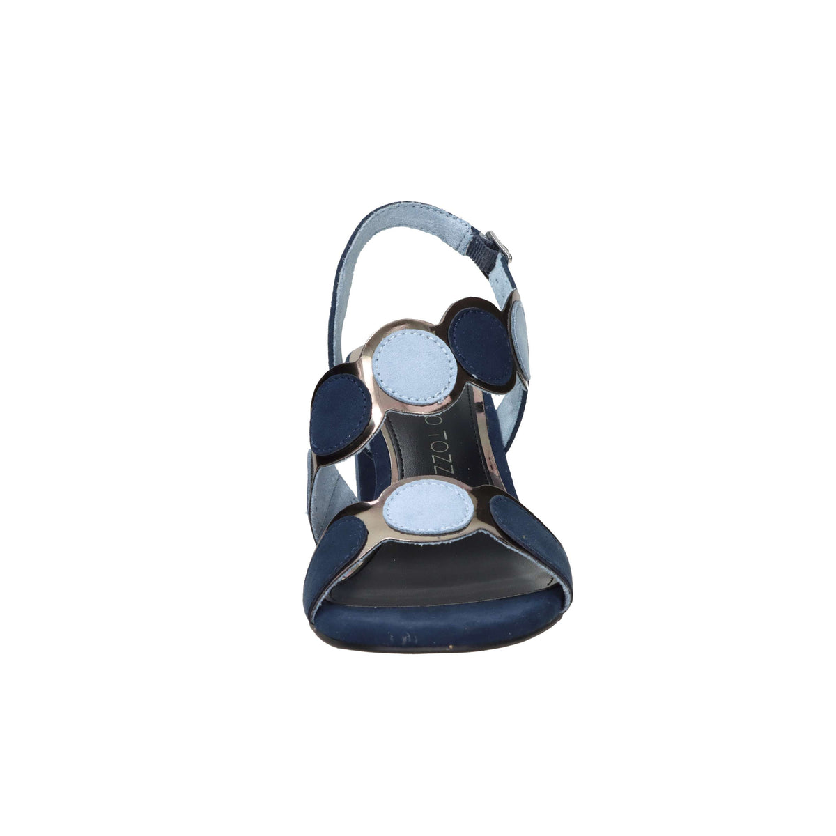 Marco Tozzi Damen Sandale mit Absatz 2-28347-42 Blau