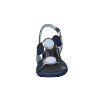Marco Tozzi Damen Sandale mit Absatz 2-28347-42 Blau