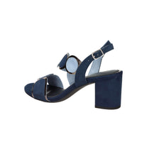 Marco Tozzi Damen Sandale mit Absatz 2-28347-42 Blau