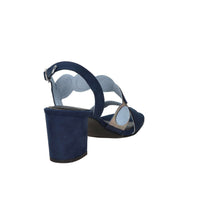 Marco Tozzi Damen Sandale mit Absatz 2-28347-42 Blau