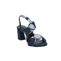 Marco Tozzi Damen Sandale mit Absatz 2-28347-42 Blau