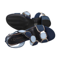 Marco Tozzi Damen Sandale mit Absatz 2-28347-42 Blau