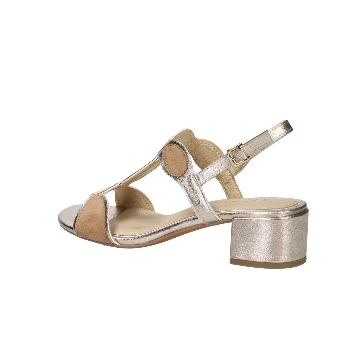 Marco Tozzi Damen Sandale mit Absatz 2-28231-44 Bronze