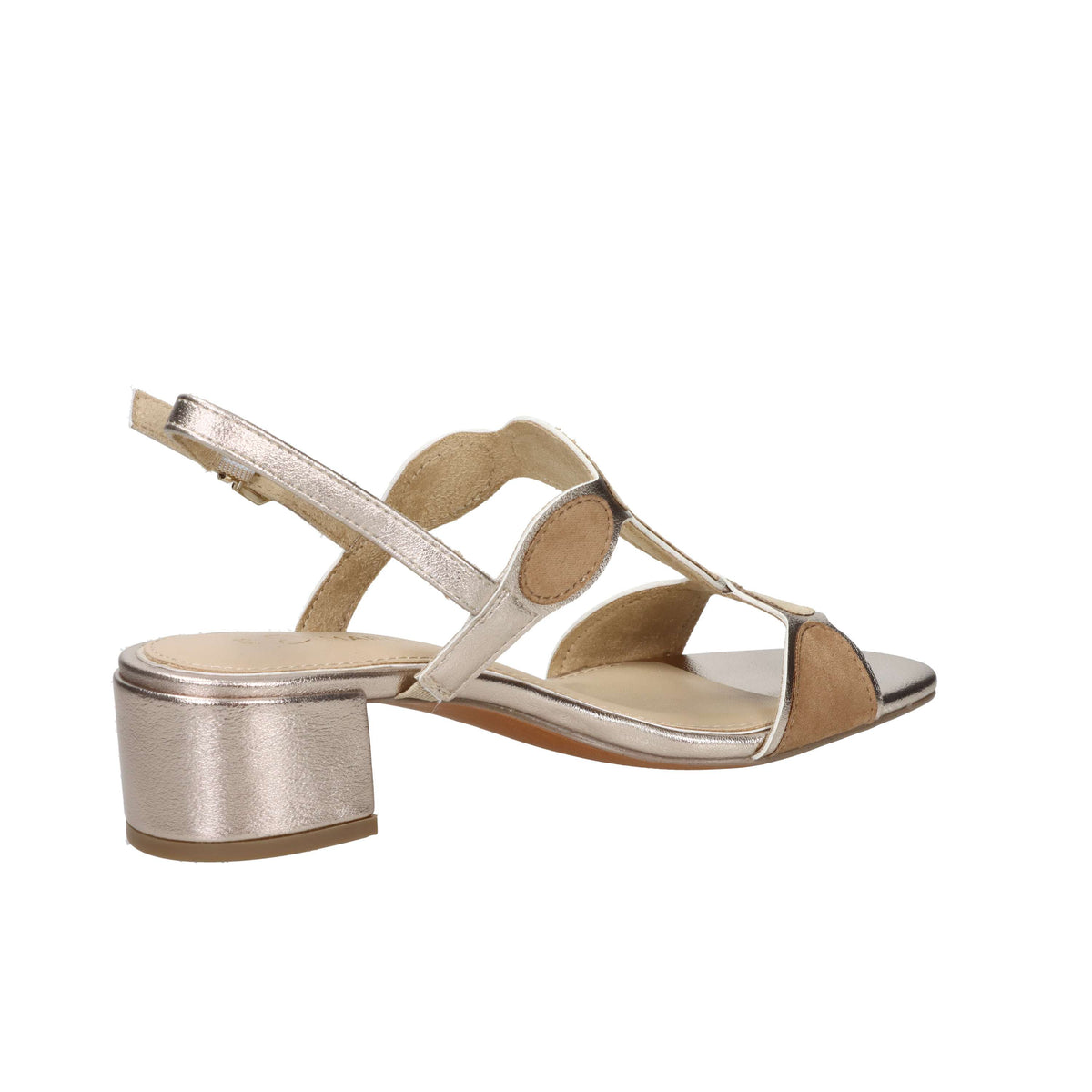 Marco Tozzi Damen Sandale mit Absatz 2-28231-44 Bronze