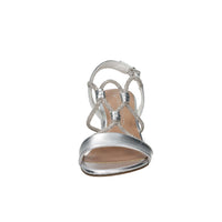 Marco Tozzi Damen Sandale mit Absatz 2-28388-46 Silber