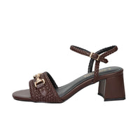 Marco Tozzi Damen Sandale mit Absatz 2-88302-46 Braun