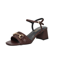 Marco Tozzi Damen Sandale mit Absatz 2-88302-46 Braun