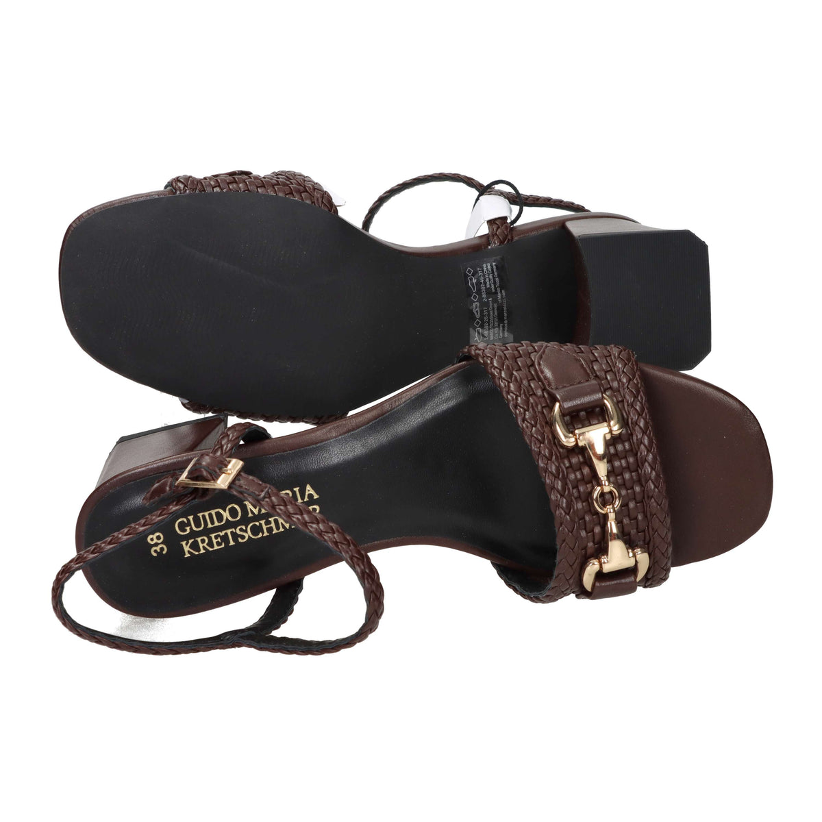 Marco Tozzi Damen Sandale mit Absatz 2-88302-46 Braun
