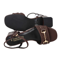 Marco Tozzi Damen Sandale mit Absatz 2-88302-46 Braun