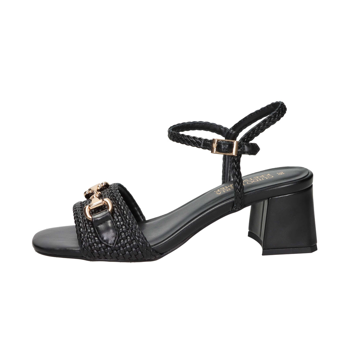 Marco Tozzi Damen Sandale mit Absatz 2-88302-46 Schwarz