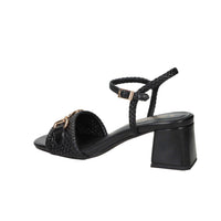 Marco Tozzi Damen Sandale mit Absatz 2-88302-46 Schwarz