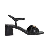 Marco Tozzi Damen Sandale mit Absatz 2-88302-46 Schwarz