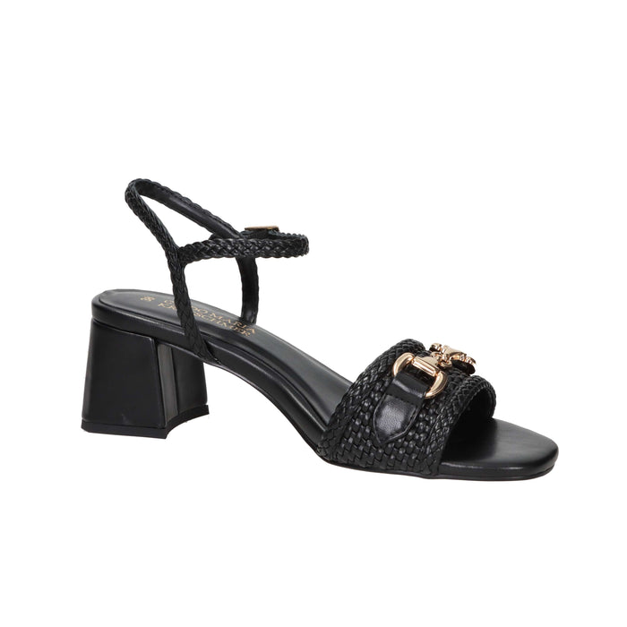 Marco Tozzi Mujer Sandalia con tacón 2-88302-46 Negro