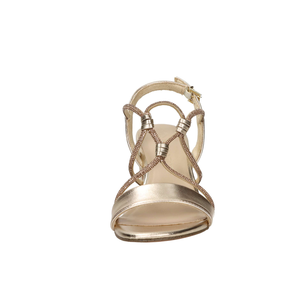 Marco Tozzi Damen Sandale mit Absatz 2-28388-46 Gold