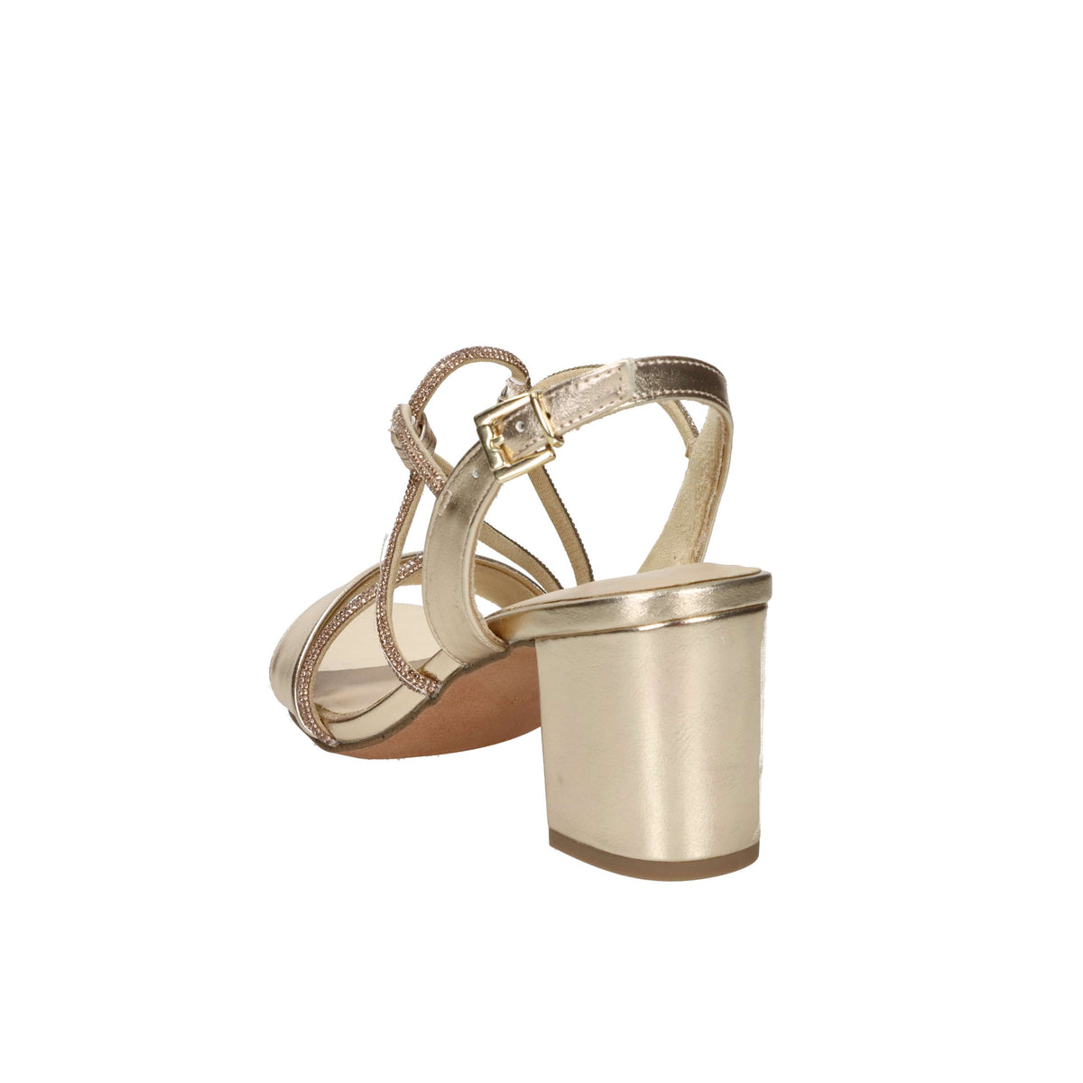Marco Tozzi Damen Sandale mit Absatz 2-28388-46 Gold