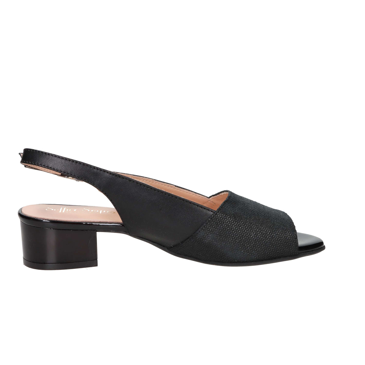 Soffice sogno Damen Sandale mit Absatz E6T31G3T Schwarz