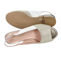 Soffice sogno Mujer Sandalia con tacón E6T31G3T Platino