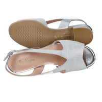 Soffice sogno Mujer Sandalia con tacón E6T31G4T Plata