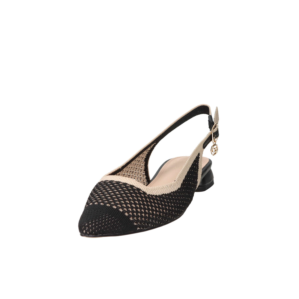 Gold & Gold Women’s Slingback GK228 Black/Beige