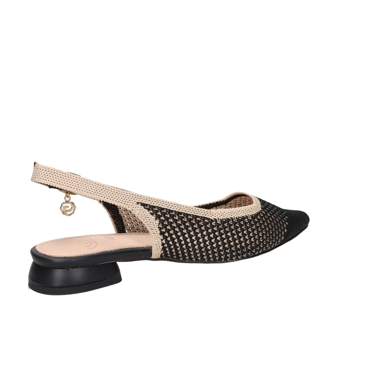 Gold & Gold Women’s Slingback GK228 Black/Beige