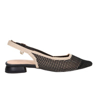 Gold & Gold Women’s Slingback GK228 Black/Beige