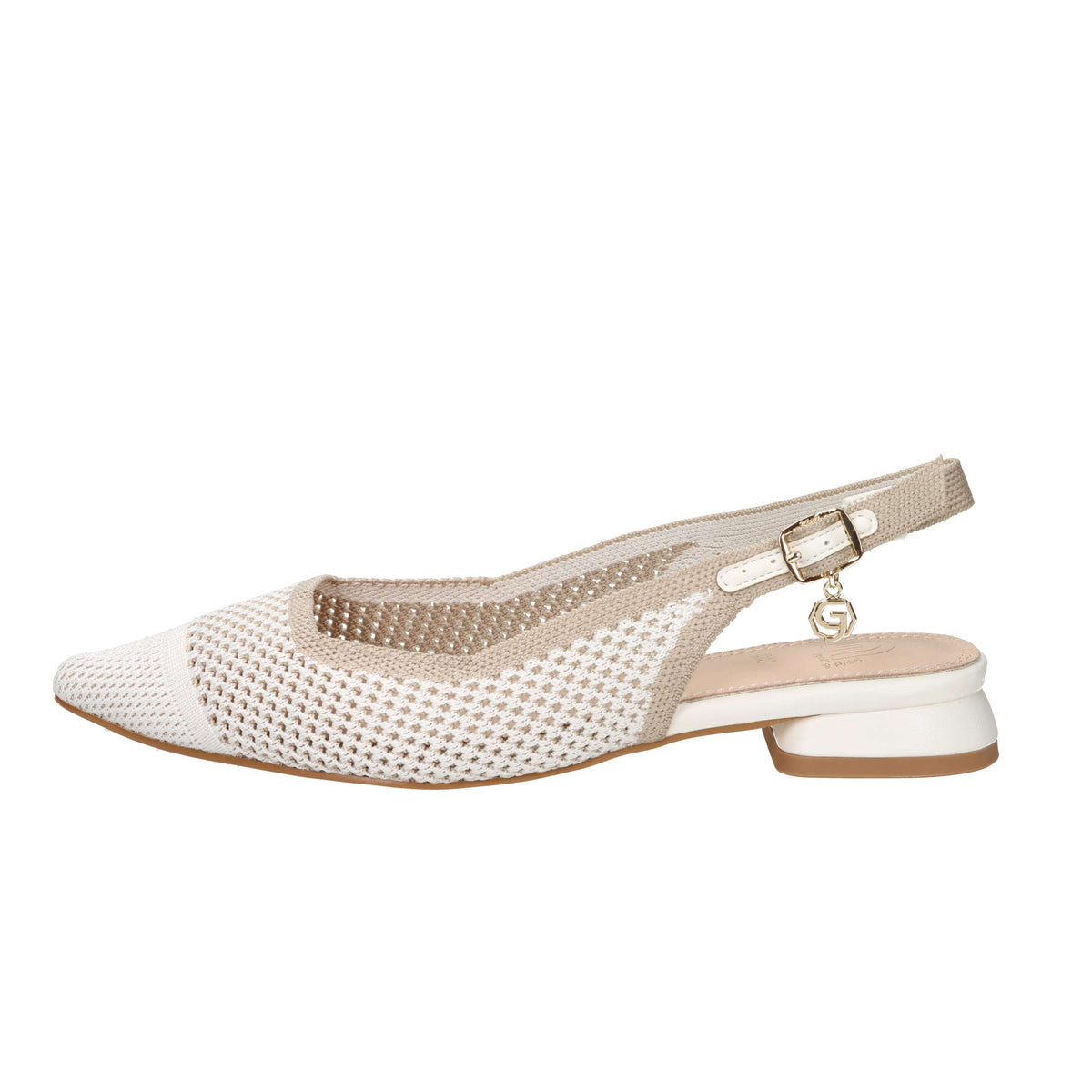 Gold & Gold Escarpins Femme GK228 Blanc/Beige