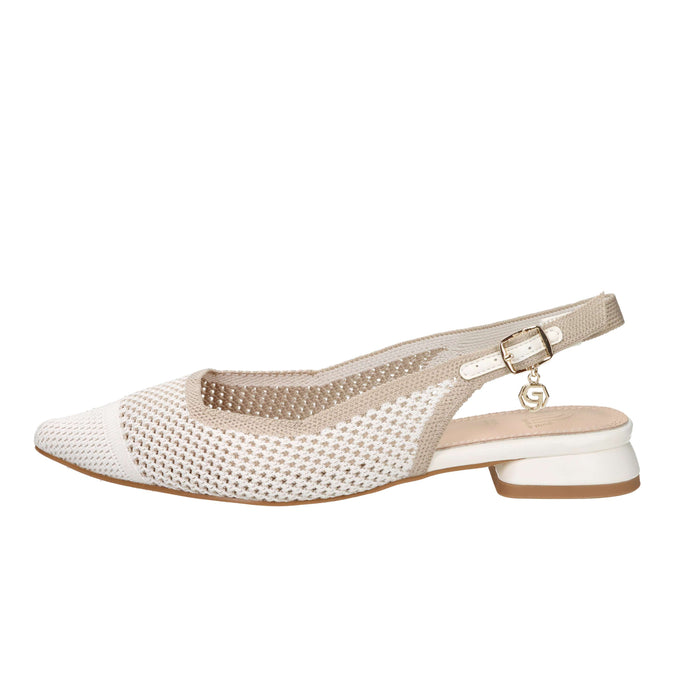 Gold & Gold Escarpins Femme GK228 Blanc/Beige