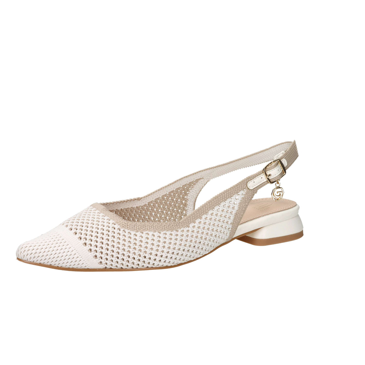 Gold & Gold Escarpins Femme GK228 Blanc/Beige