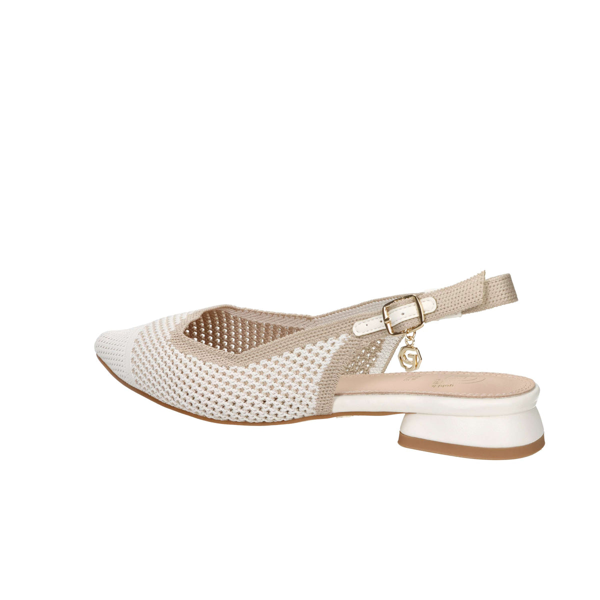 Gold & Gold Escarpins Femme GK228 Blanc/Beige