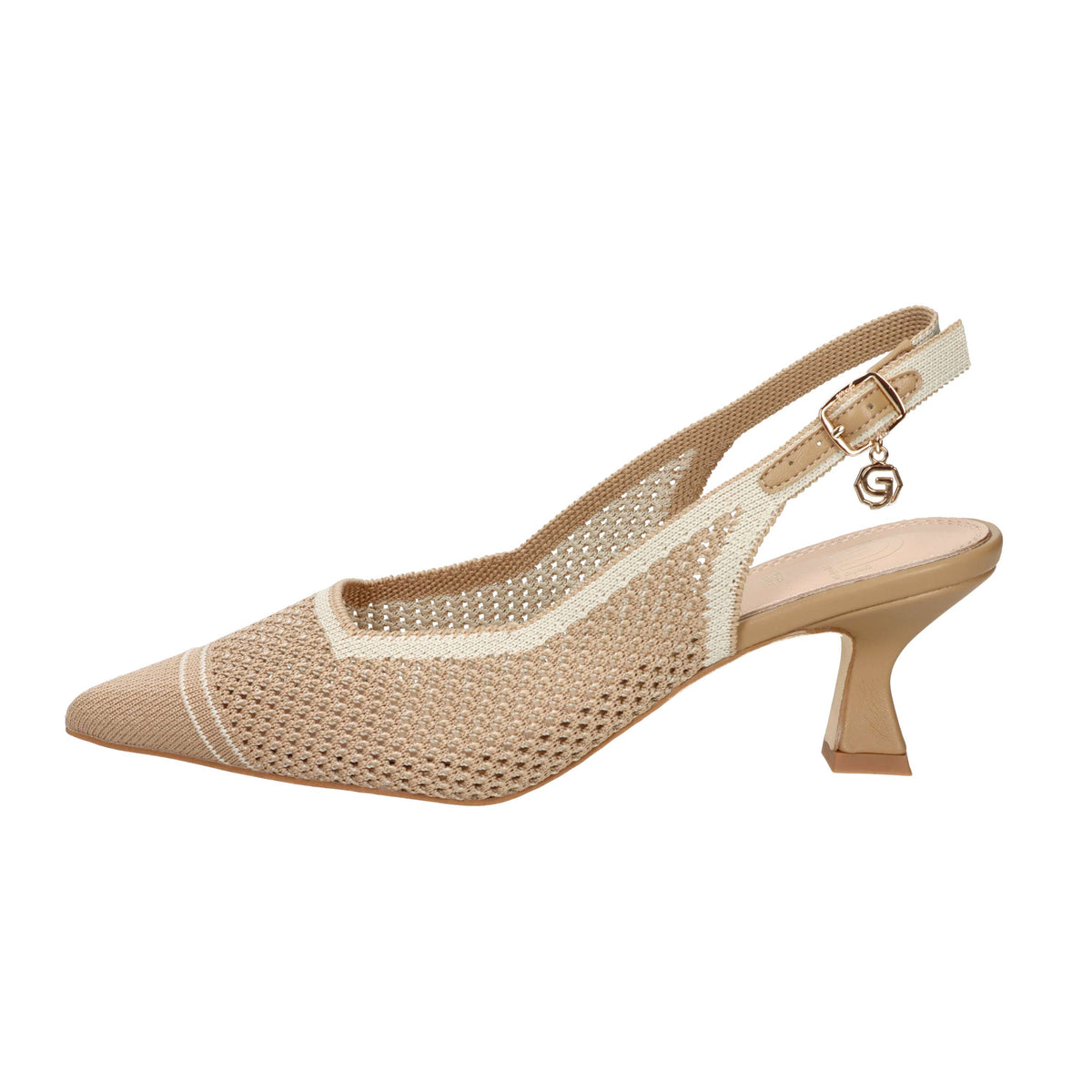 Gold & Gold Women’s Slingback GK229 Beige