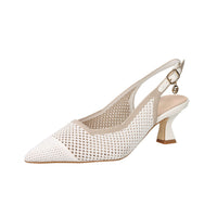 Gold & Gold Women’s Slingback GK229 White/Beige